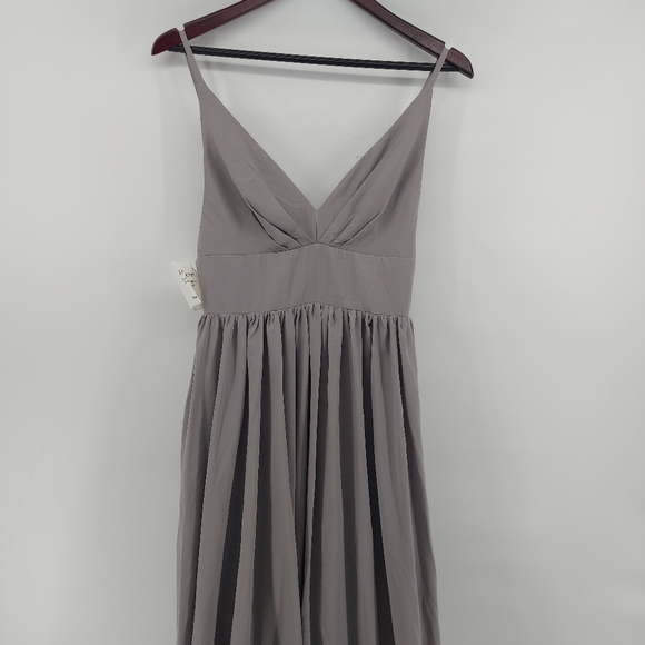 Fame and Partners Formal Maxi Dress In Gray/Mauve Size 4 - Picture 5 of 15